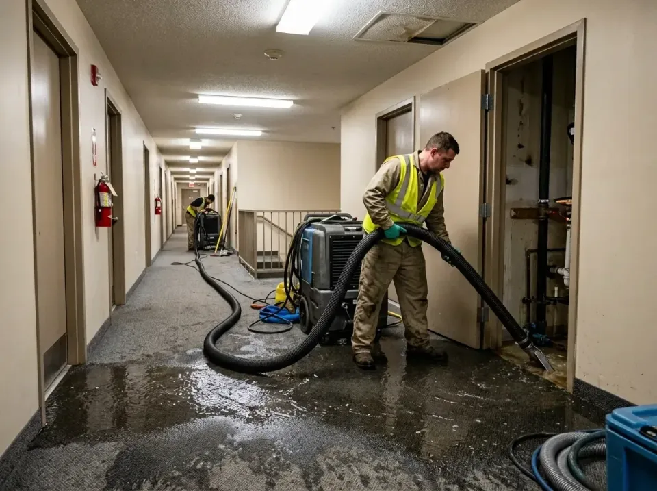multi-unit-apartment-hallway-f-005 — frequently asked questions, Emergency Burst Pipe Water Extraction & Removal in St. Mary…